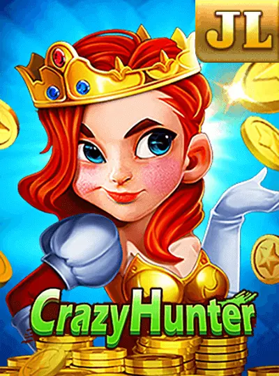 Crazy Hunter by JILI Games, JILI signature fish-shooting arcade with boss-fish multipliers from 50x to 500x, BDT 1 minimum bullet